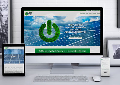 Strona internetowa dla ATUM Energia