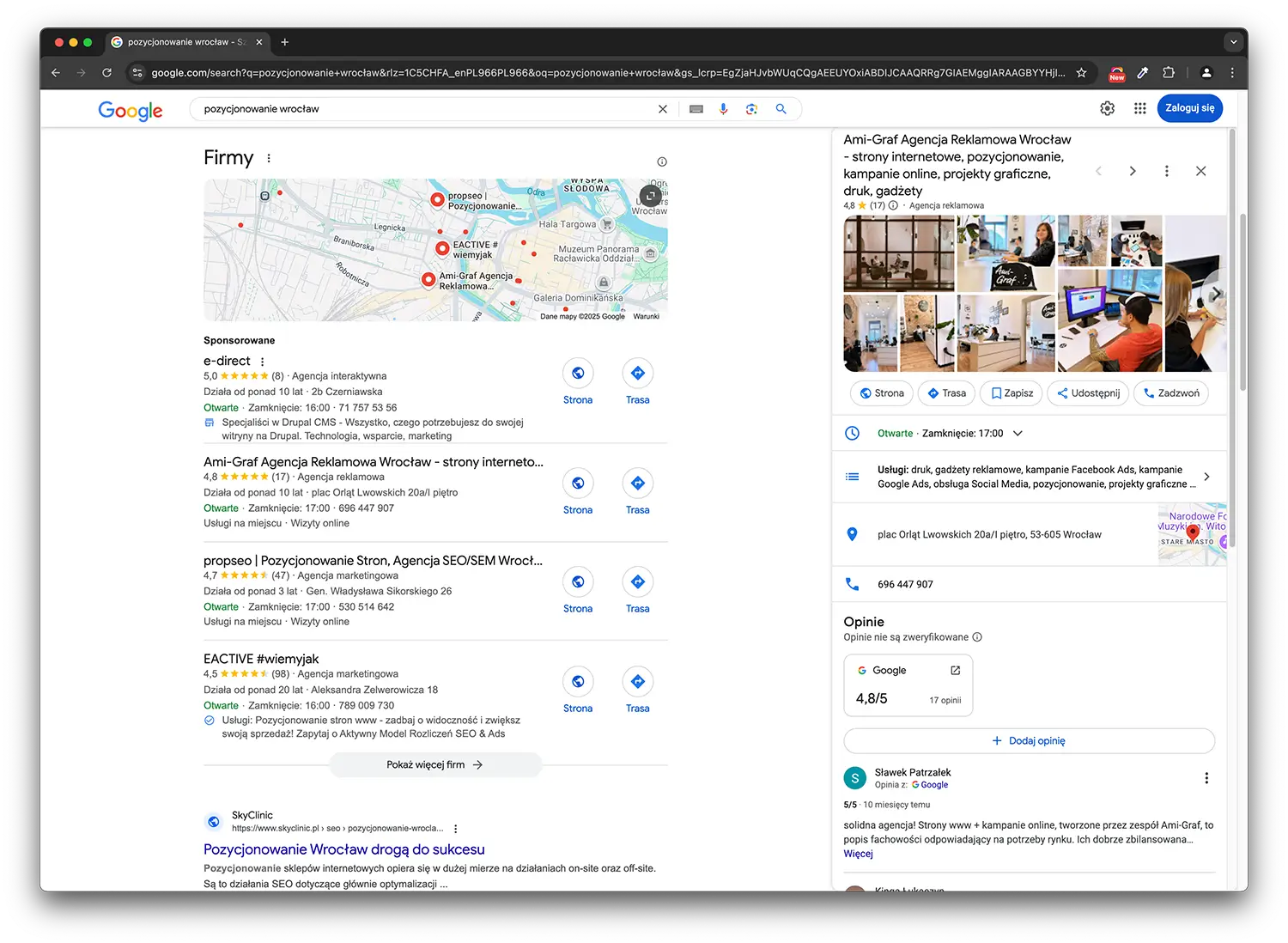 Agencja reklamowa - Pozycjonowanie stron www