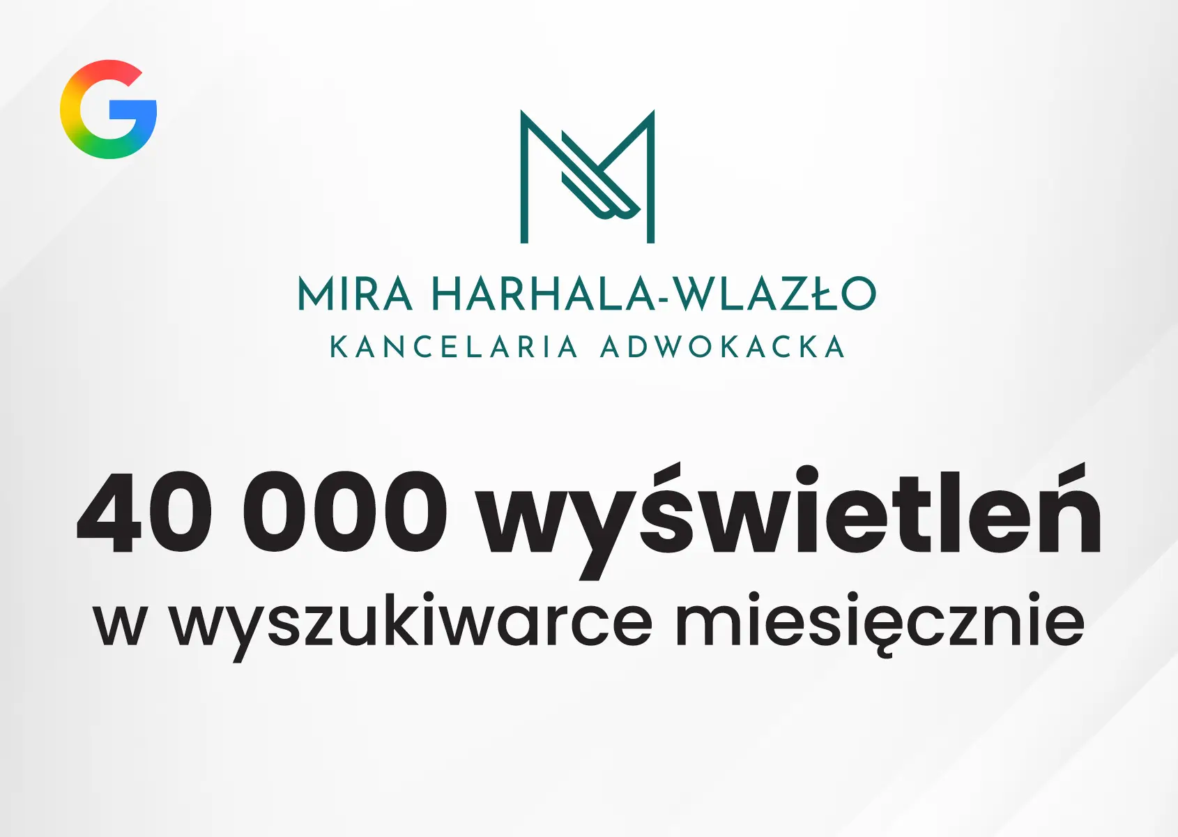 Wzrost wyświetleń w wyszukiwarce Google