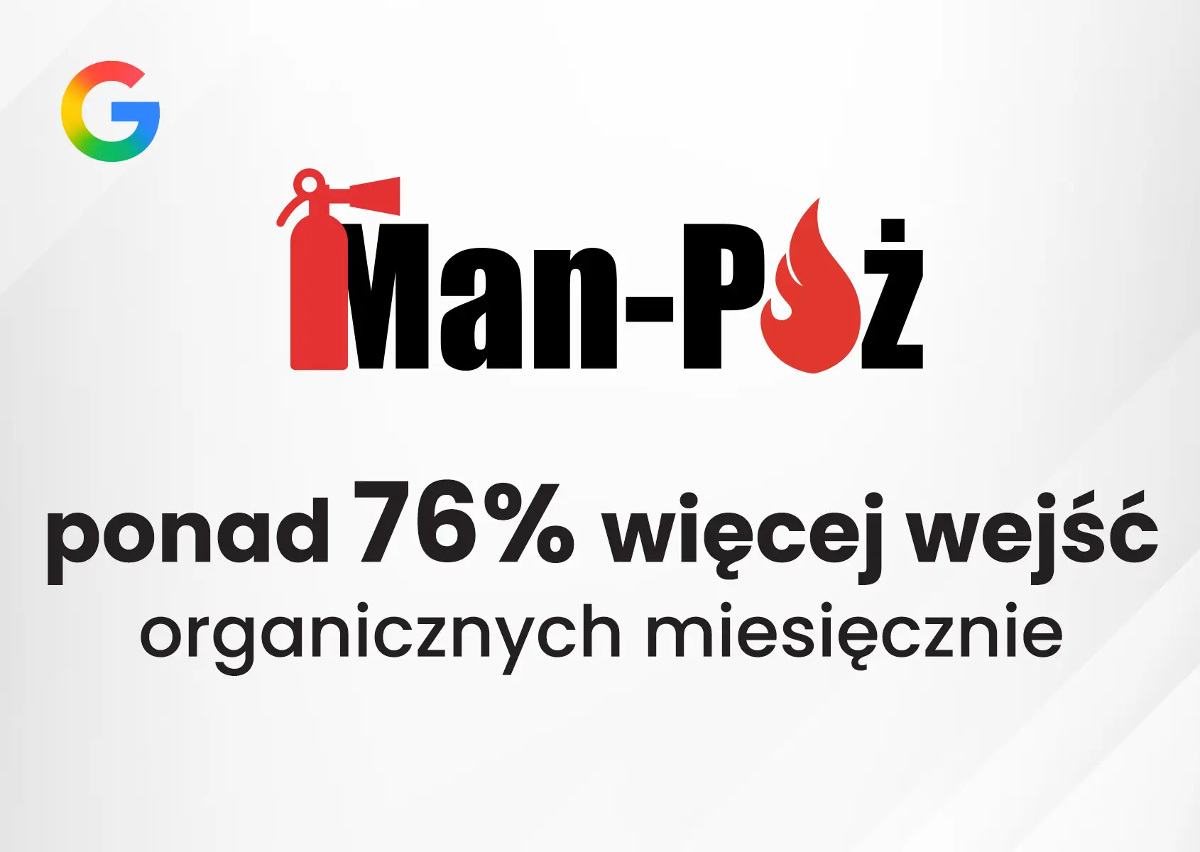 Man-Poż - case study, kampania SEO