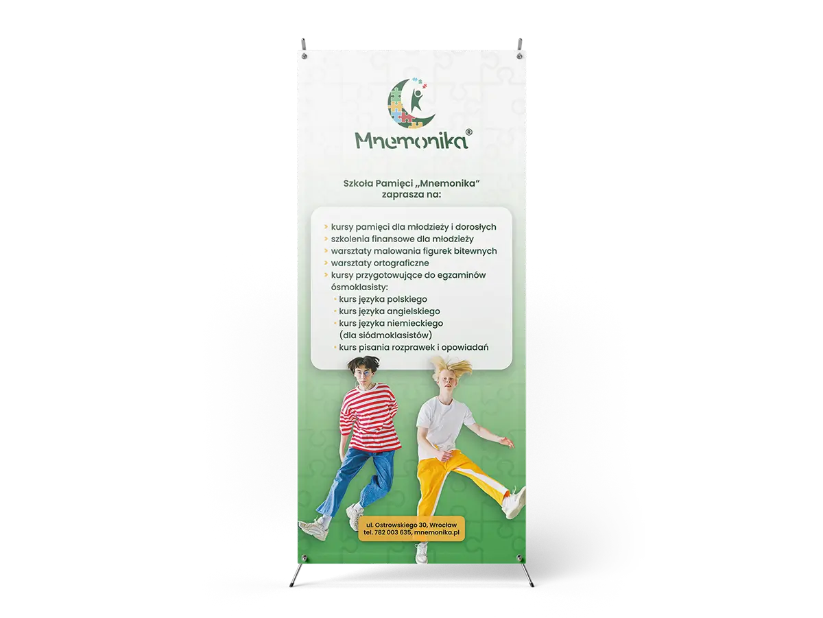 X baner rollup reklamowy